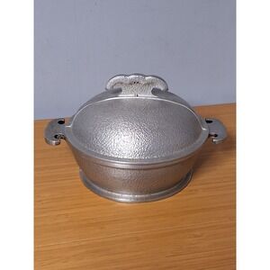 Vintage Guardian Service Hammered Aluminum Round Dutch Oven Pot with Lid 7" GVC